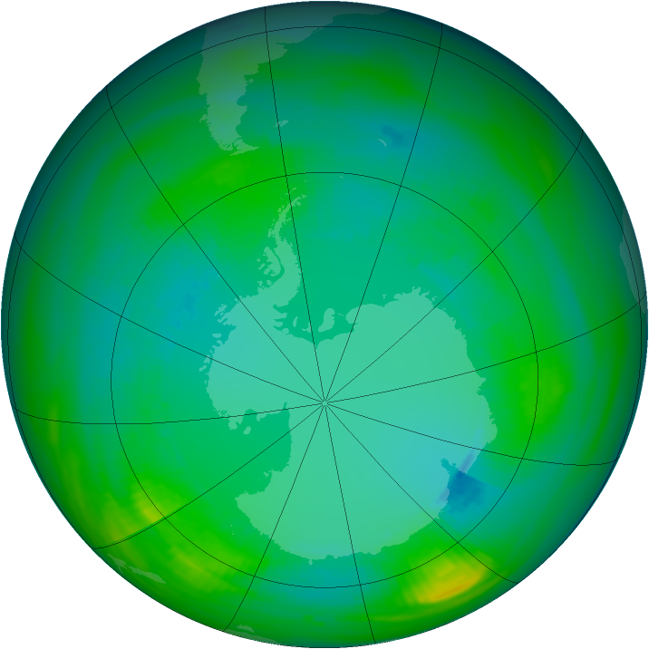 Ozone Map 1983-08-12